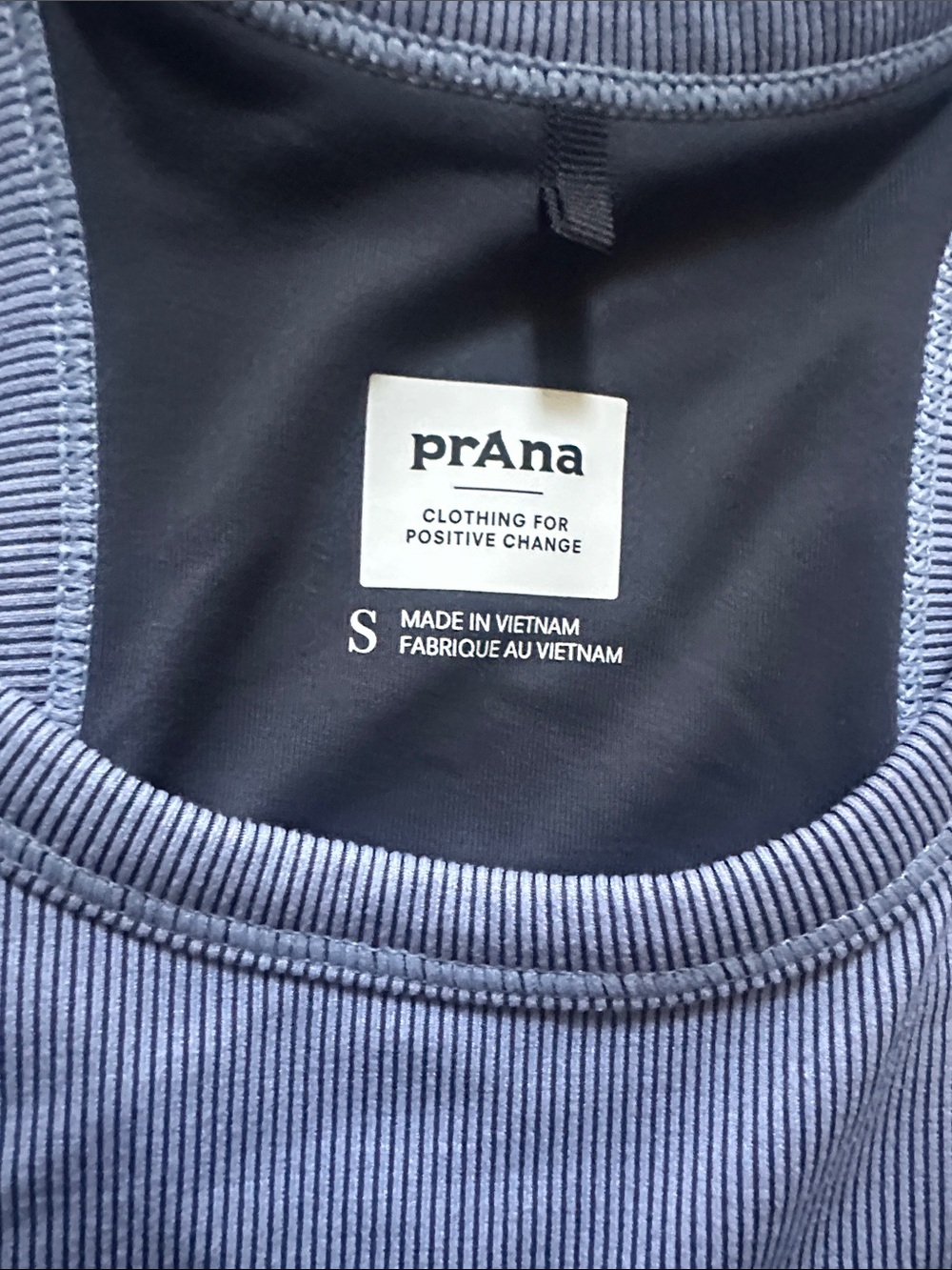 Prana Ribbed Racerback Sports Bra - Picture 2 of 4